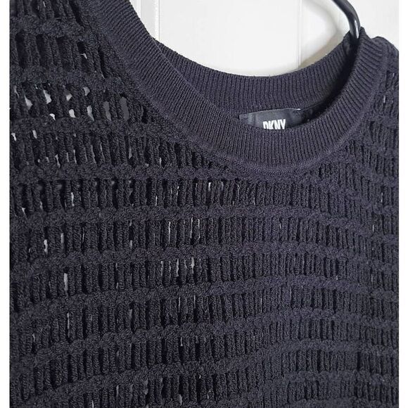 DKNY Women's Open Stitch Sweater in Black size Small - Picture 5 of 7